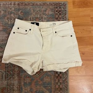 Cream J Crew denim shorts